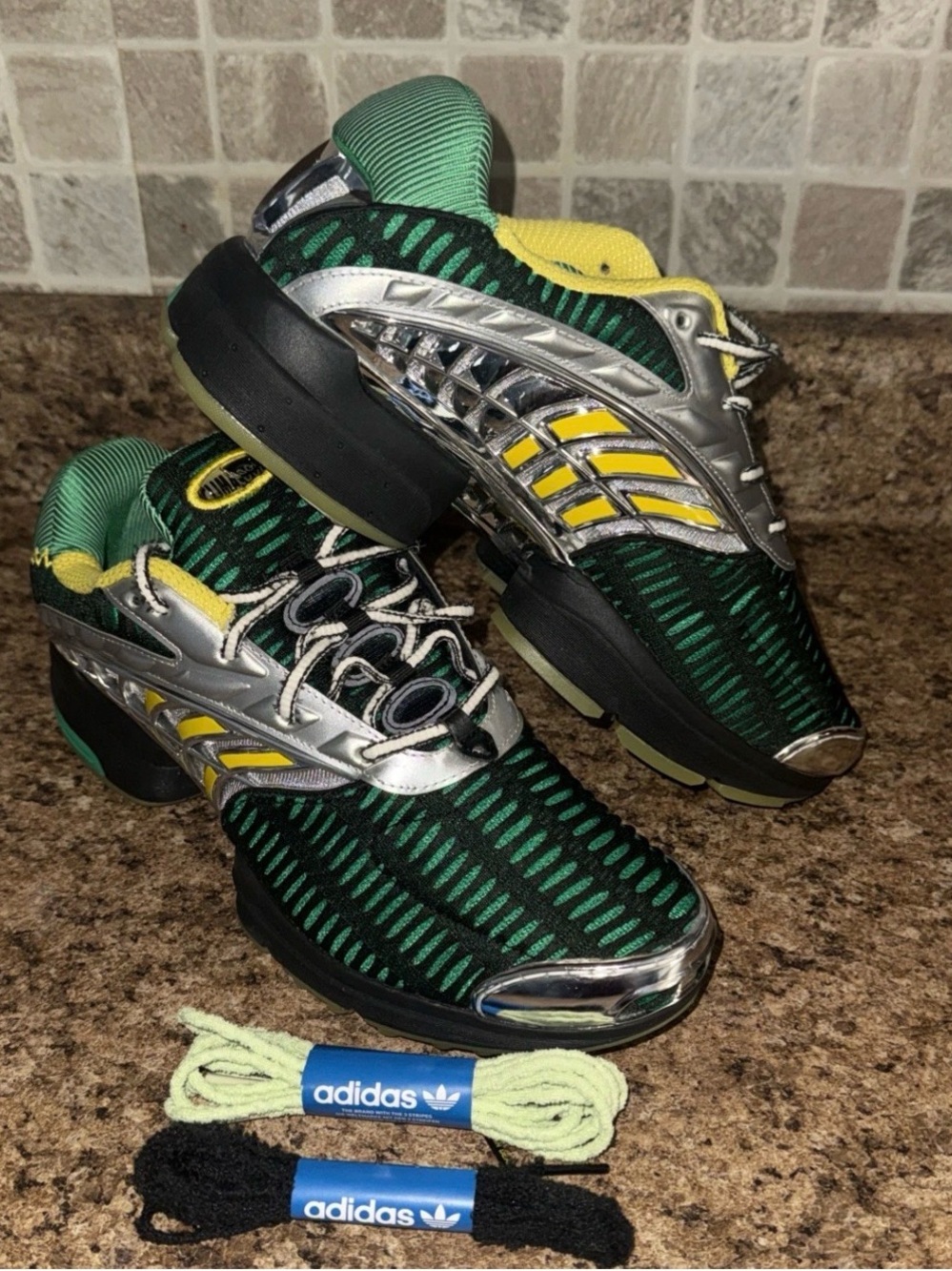 adidas CLIMACOOL 2 X Brain Dead JQ6793 Black / Green / Yellow Mens Hype no box